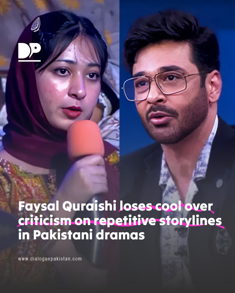 DialoguePak's tweet image. Renowened actor Faysal Quraishi became angry at a comedy show after a question from an audience member about the repetitive themes in Pakistani dramas. 

dialoguepakistan.com/en/life-style/…

#DialoguePakistan #FaysalQuraishi #Loses #Cool #Criticism #Repetitive #Storylines #Pakistani #Dramas