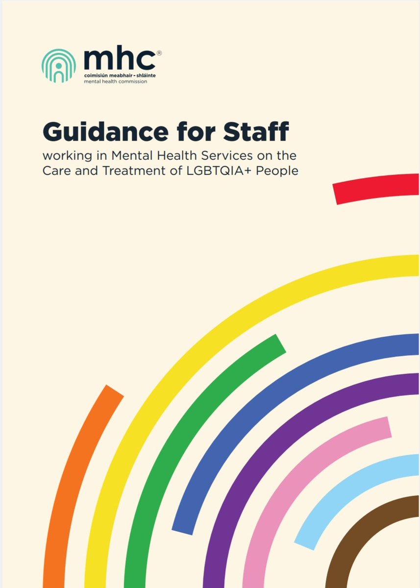 NedrcI's tweet photo. We are grateful to the Mental Health Commission of Ireland (MHC) for their new resource released yesterday "Guidance for Staff working in Mental Health Services on the Care and Treatment of LGBTQIA+ People".

https://t.co/xEvCOcLsiA https://t.co/PmbZlkQPIq