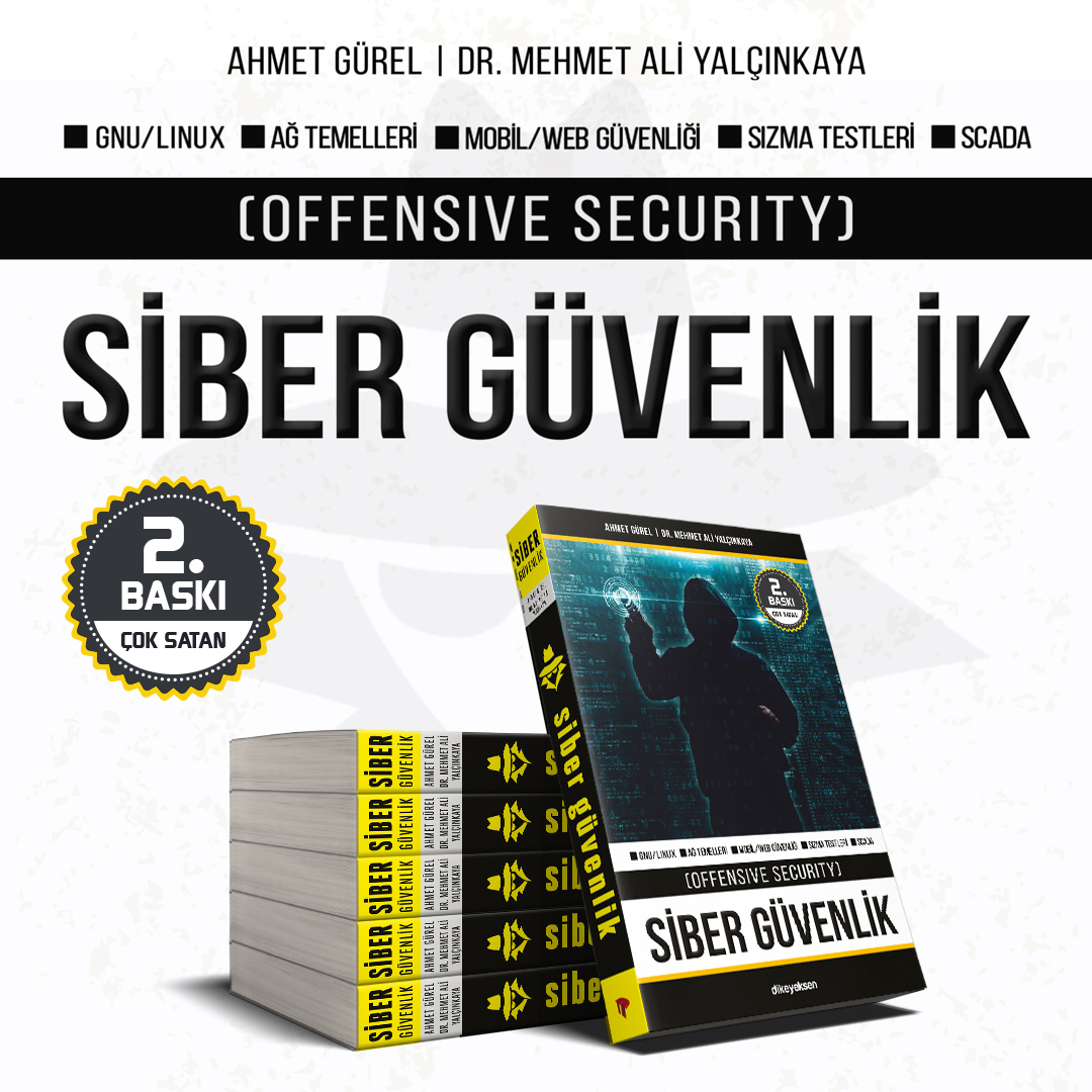 Siber Güvenlik (Offensive Security)

Bu kitapta, sızma testlerinde kullanılan yöntem ve araçların temel seviyeden başlanarak öğretilmesi amaçlanmaktadır.

Kitapyurdu 👉 kitapyurdu.com/kitap/siber-gu…
