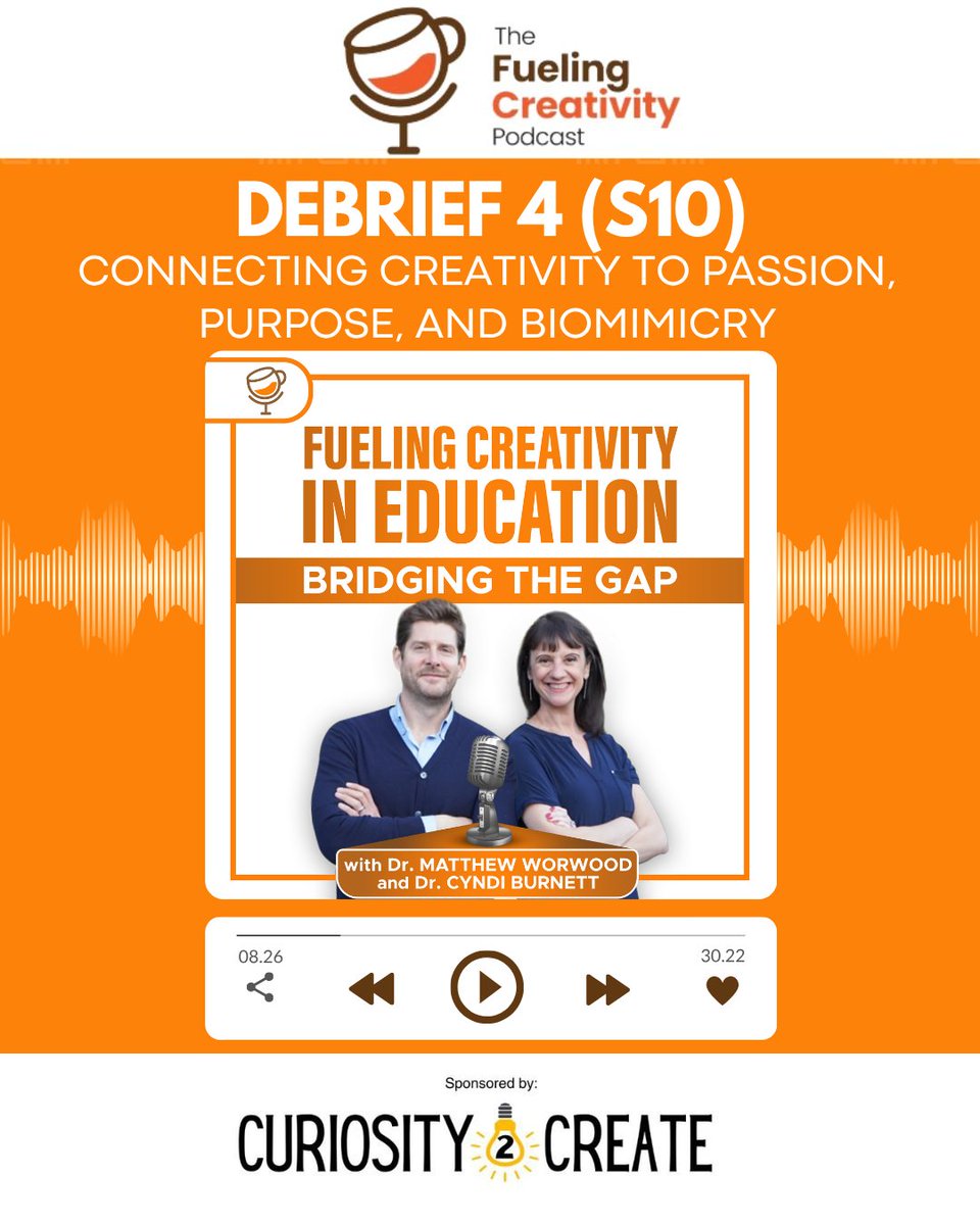 CreativityandE's tweet image. Season 10 of the Fueling Creativity in Education Podcast is a wrap! 🎉
In our final debrief, we reflect on the powerful insights that shaped this season—from purpose-driven learning to the future of creativity in schools. 💡
Tune in:
fuelingcreativitypodcast.com/debrief-104-co…
#FuelingCreativity