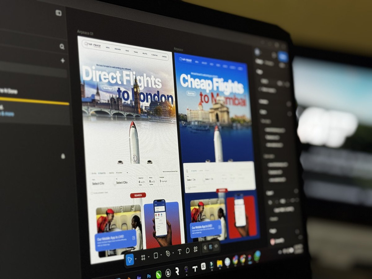 TheElzenitho's tweet image. Not a UI designer tho, but I tried redesigning the Air Peace landing page just to stretch my skills.

Anyone want the figma file link?😁
#Elzenitho #Designbender #UIDesign #Figma #CreativeDirection #DesignPractice #AirPeace