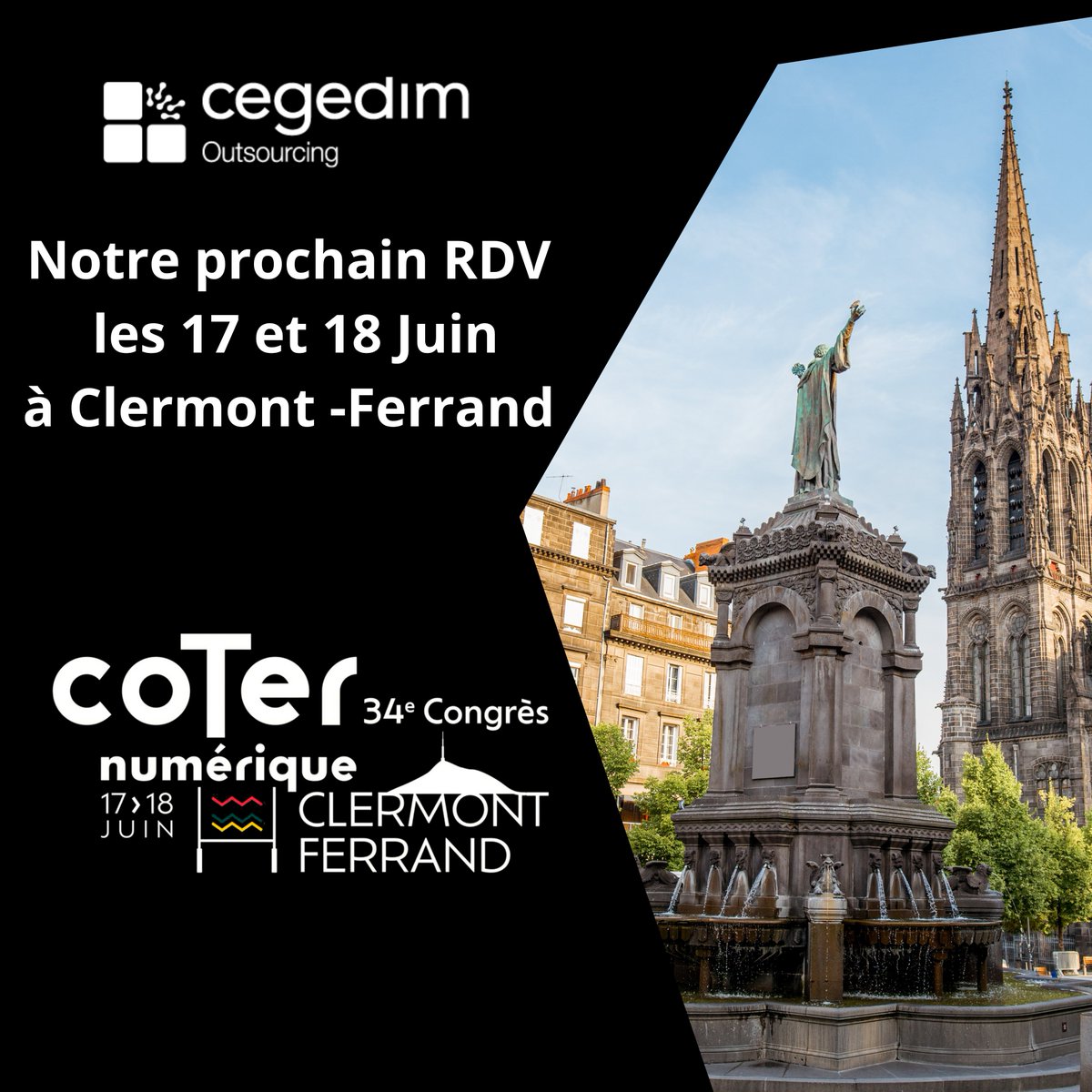 🚀 La team <a href="/Cegedim_CO/">Cegedim Outsourcing</a>  sera présente sur le COTER NUMERIQUE les 17 et 18 juin prochains à Clermont Ferrand pour discuter autour de La data et l'IA au cœur de nos territoires durables.

#IT #Transition #Numérique #environnementale