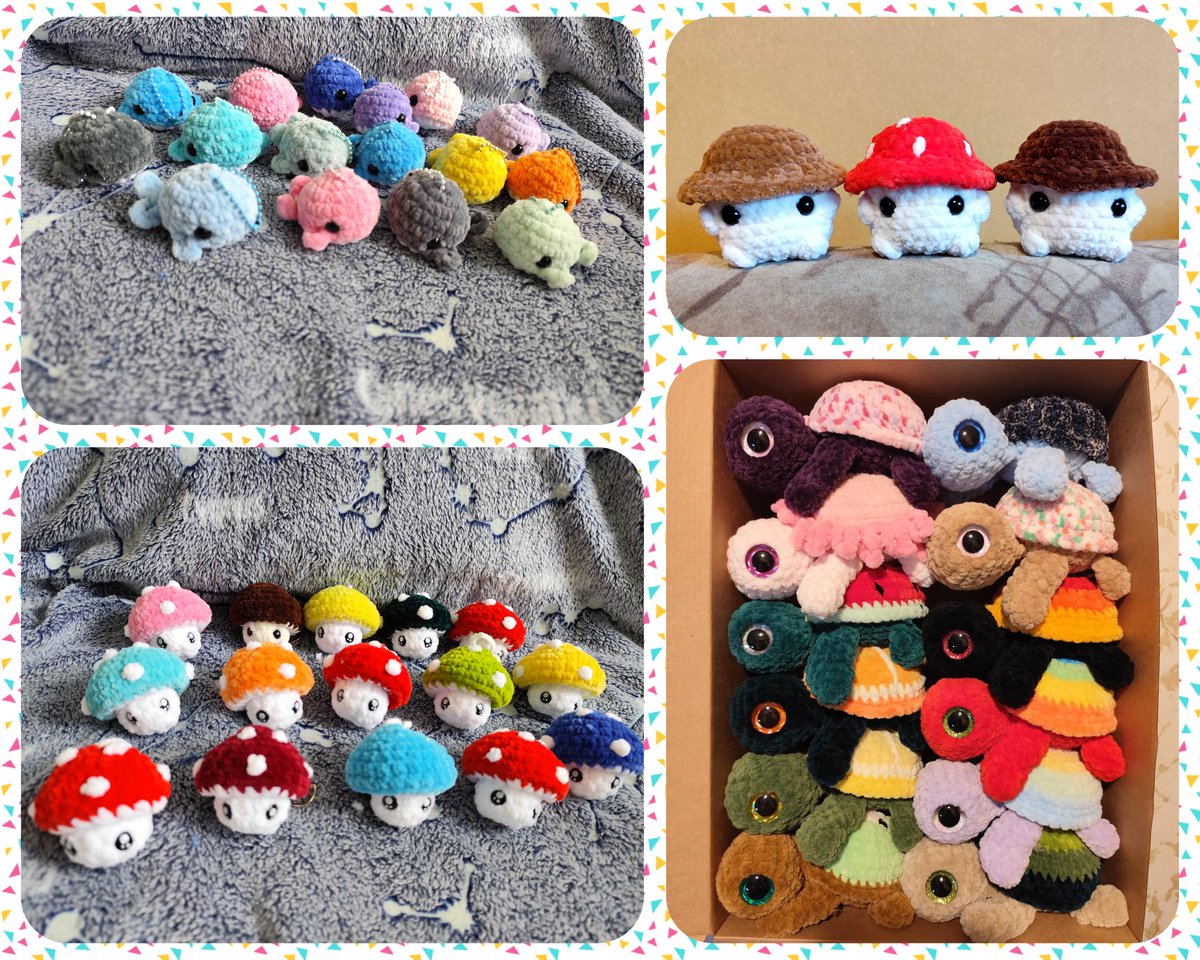 IZPĀRDOŠANA🥳
Pirms pārvākšanās visām mantiņām samazinu cenu, kā arī, ņemot vairākas, bezmaksas sūtīšana Latvijā 📦
Piemēram, zaķis ar adīto kostīmiņu šobrīd tikai 25€ (no 30€), naktstauriņi 20€ (no 23€), bruņurupuči 8€ (no 10-12€). Priecāšos, ja dalīsies ar šo ierakstu ♥️