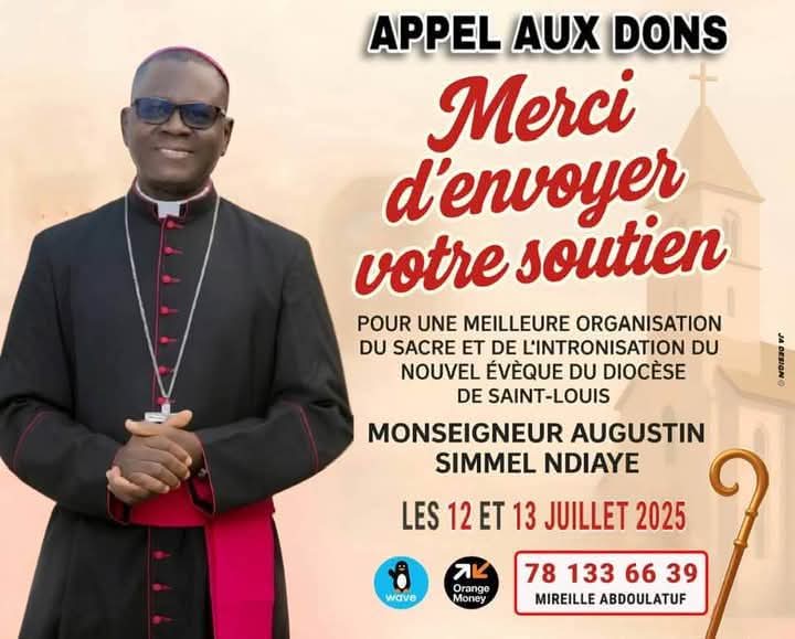 Pour le Sacre du nouvel Évêque de Saint-Louis