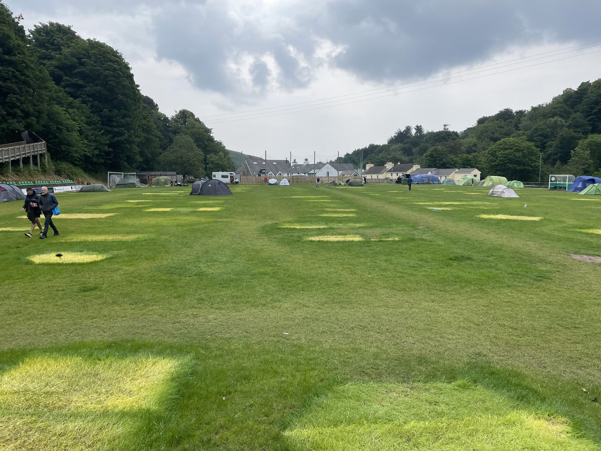Our TT visitors are packing up their tents and bikes and leaving the Laxey AFC campsite after a fortnight of racing and rain. Most of them will be back with us next year - they have developed a fabulous camaraderie with us, Laxey village and the Island  <a href="/LaxeyAFC1/">Laxey AFC</a>