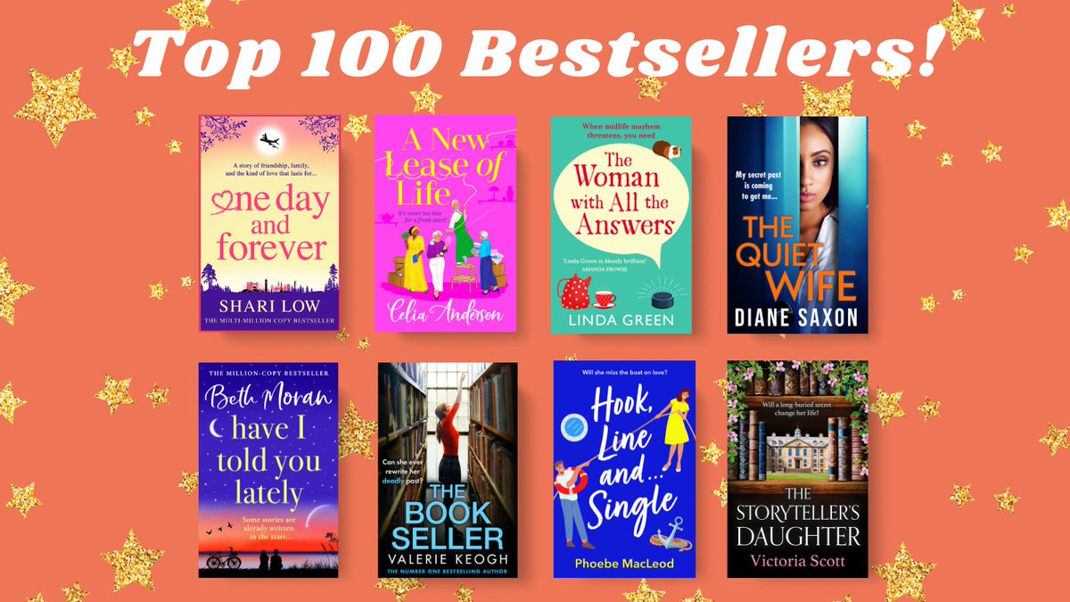 Boldwood Books (@boldwoodbooks) on Twitter photo ✨TOP 100 BESTSELLERS✨
Congratulations to @ShariLow, <a href="/CeliaAnderson1/">Celia Anderson</a>, @lindagreenisms, <a href="/Diane_Saxon/">Diane Saxon -</a>, Beth Moran, <a href="/ValerieKeogh1/">Valerie Dickenson</a>, <a href="/macleod_phoebe/">Phoebe MacLeod</a> and <a href="/Toryscott/">Victoria Scott | Author</a> who are in the Kindle Top 100 Bestsellers chart! 🎉 ✨TOP 100 BESTSELLERS✨
Congratulations to @ShariLow, <a href="/CeliaAnderson1/">Celia Anderson</a>, @lindagreenisms, <a href="/Diane_Saxon/">Diane Saxon -</a>, Beth Moran, <a href="/ValerieKeogh1/">Valerie Dickenson</a>, <a href="/macleod_phoebe/">Phoebe MacLeod</a> and <a href="/Toryscott/">Victoria Scott | Author</a> who are in the Kindle Top 100 Bestsellers chart! 🎉