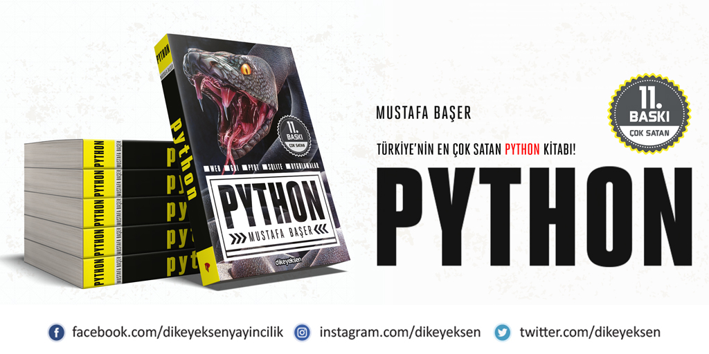 Türkiye'nin en çok satan #Python kitabı yeniden STOKLARDA!

Mustafa Başer'in kaleme aldığı bu kitap sizin için hazırlandı. 🎉🎉🎉

Kitapyurdu 👉 kitapyurdu.com/kitap/python/2…