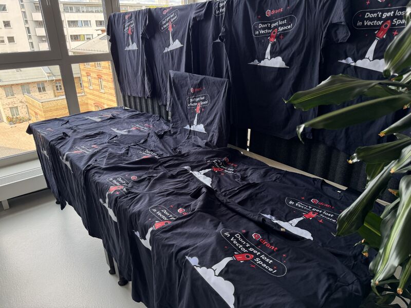 It is party time! Qdrant has been navigating the community through the Vector Space for four years already. 🎉 And it's summer, and we want to take care of your clothes, too. 
So, here is our official Qdrant Swag Giveaway campaign. Rules in 🧵