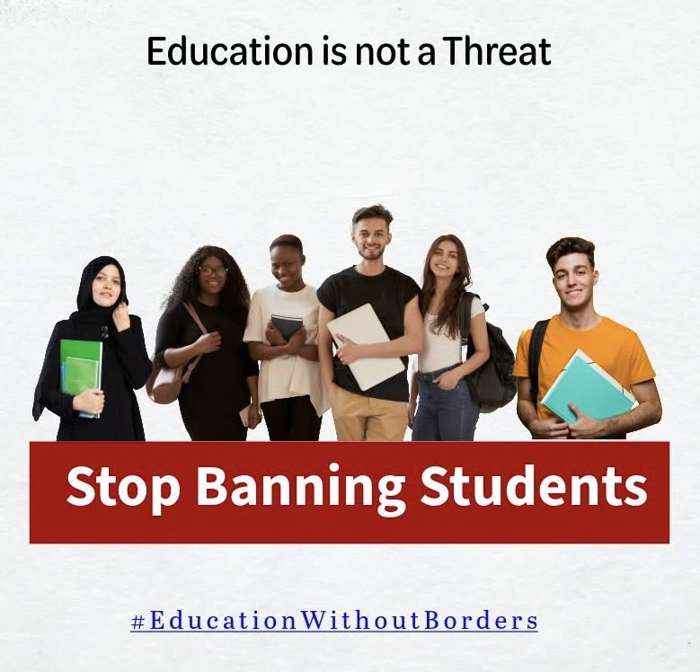 The reinstated U.S. travel ban is preventing students from countries like Iran—many already admitted to top universities—from starting their studies.

No one should lose academic and career opportunities because of where they were born.

#EducationWithoutBorders