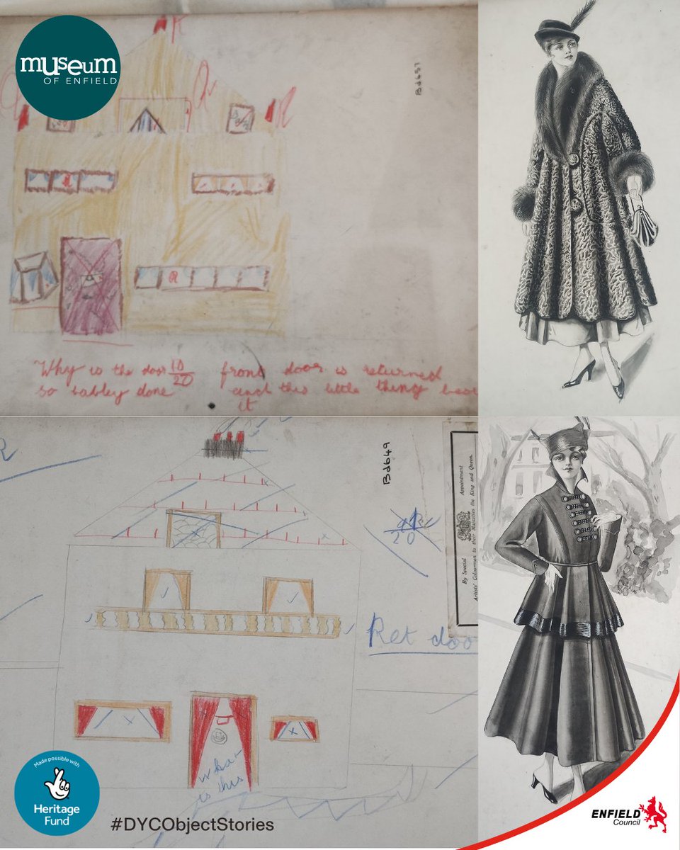 Here's Clare's #StoriesfromtheStore

Exquisite 1914 fashion images almost destroyed by the artist. Drawn on the back by a child showing criticism by their sibling.

#DYCObjectStories #Museums #Enfield <a href="/EnjoyEnfield/">Enjoy Enfield</a>