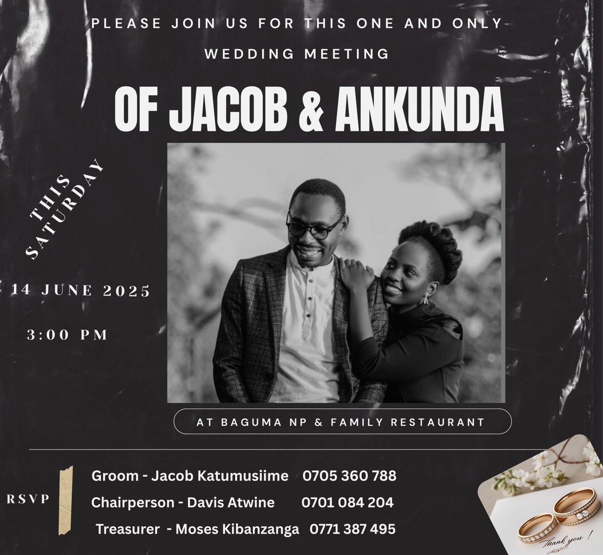 📌 dear friends, everyone who knows Jacob, knows how much I Love Marriage - that gloriously miraculous realm, in which two become one flesh. This is a dream coming true. Please come through and support us. Thank You, so very Much.