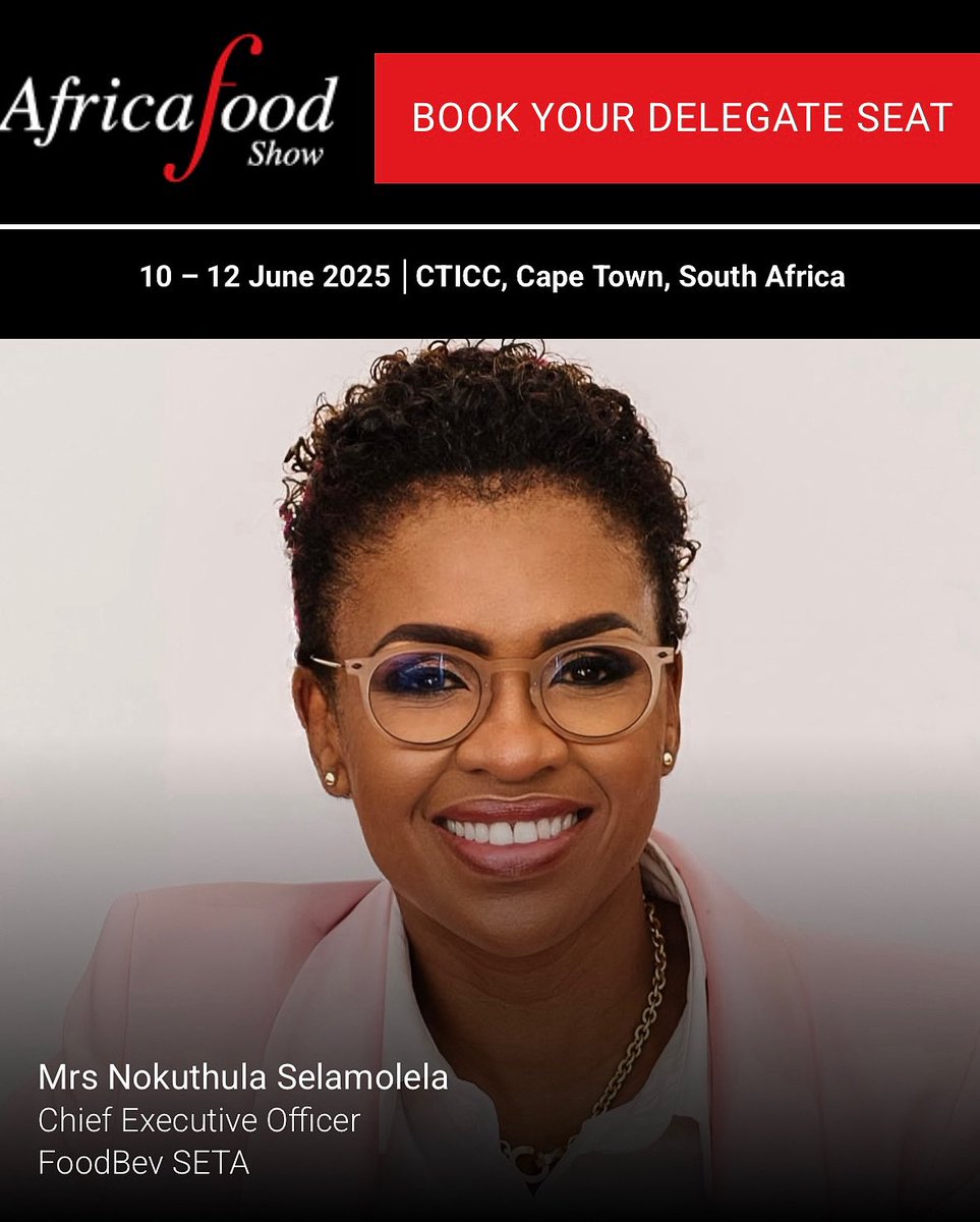Don’t miss it! At 11:00 AM today, Our CEO, Nokuthula Selamolela will be sharing insights on Food Safety at the Africa Food Show. Stay tuned for updates on how we’re advancing safety and quality in the food industry. #FoodSafety #AfricaFoodShow #FoodBevSETA