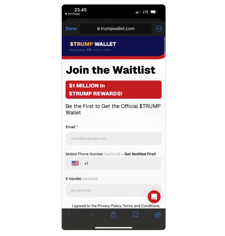 smartviewai's tweet photo. 🚨 JUST IN:  Magic Eden is catching heat after being named a “partner” in an unofficial $TRUMP wallet project . 
#TrumpWallet #MagicEden #Web3Drama https://t.co/7kY0ctk0S7