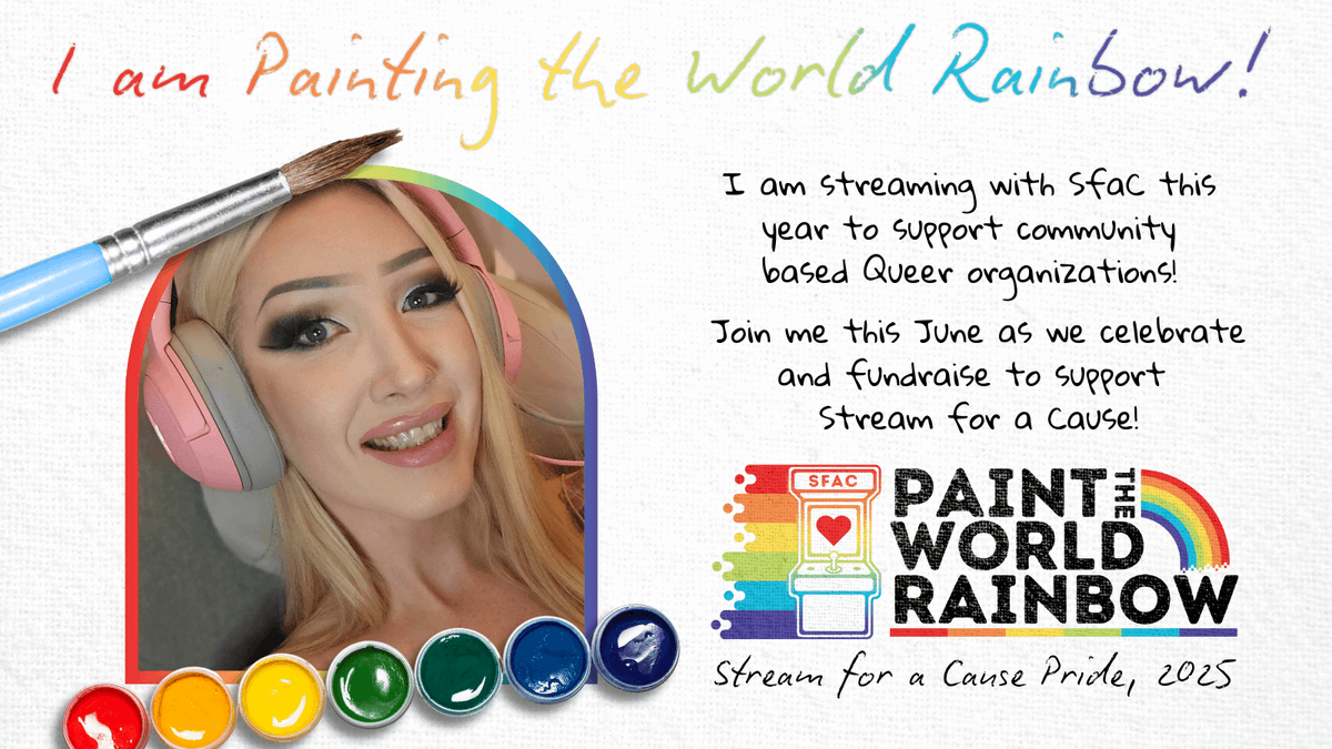 PhoebeOnTV's tweet photo. ❤️🧡💛💚🩵💙💜🩷🤍🤎🖤
✨️CHARITY THIS PRIDE!✨️
I'm fundraising for @Streamcause, with a focus on the #QIGS (Queer Indie Games Showcase) on @Twitch tomorrow!
❤️🧡💛💚🩵💙💜🩷🤍🤎🖤
Donation link below! https://t.co/LpOeyFZxy2