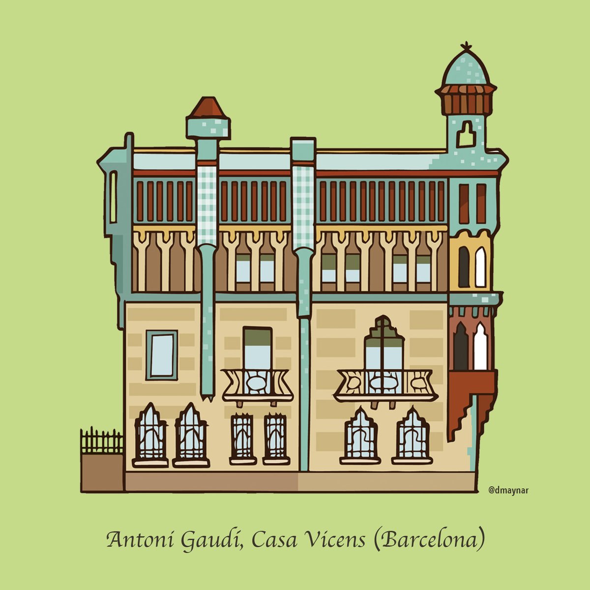 David Maynar Gálvez (@dmaynar) on Twitter photo Hoy 10 de Junio se celebra el día del modernismo.
Casa Vicens, Gaudí (Barcelona)
#diadelmodernismo #diadelmodernisme #WorldArtNouveauDay #casavicens #Gaudí #gaudiarchitecture <a href="/LectioEdiciones/">Lectio Ediciones</a> Hoy 10 de Junio se celebra el día del modernismo.
Casa Vicens, Gaudí (Barcelona)
#diadelmodernismo #diadelmodernisme #WorldArtNouveauDay #casavicens #Gaudí #gaudiarchitecture <a href="/LectioEdiciones/">Lectio Ediciones</a>