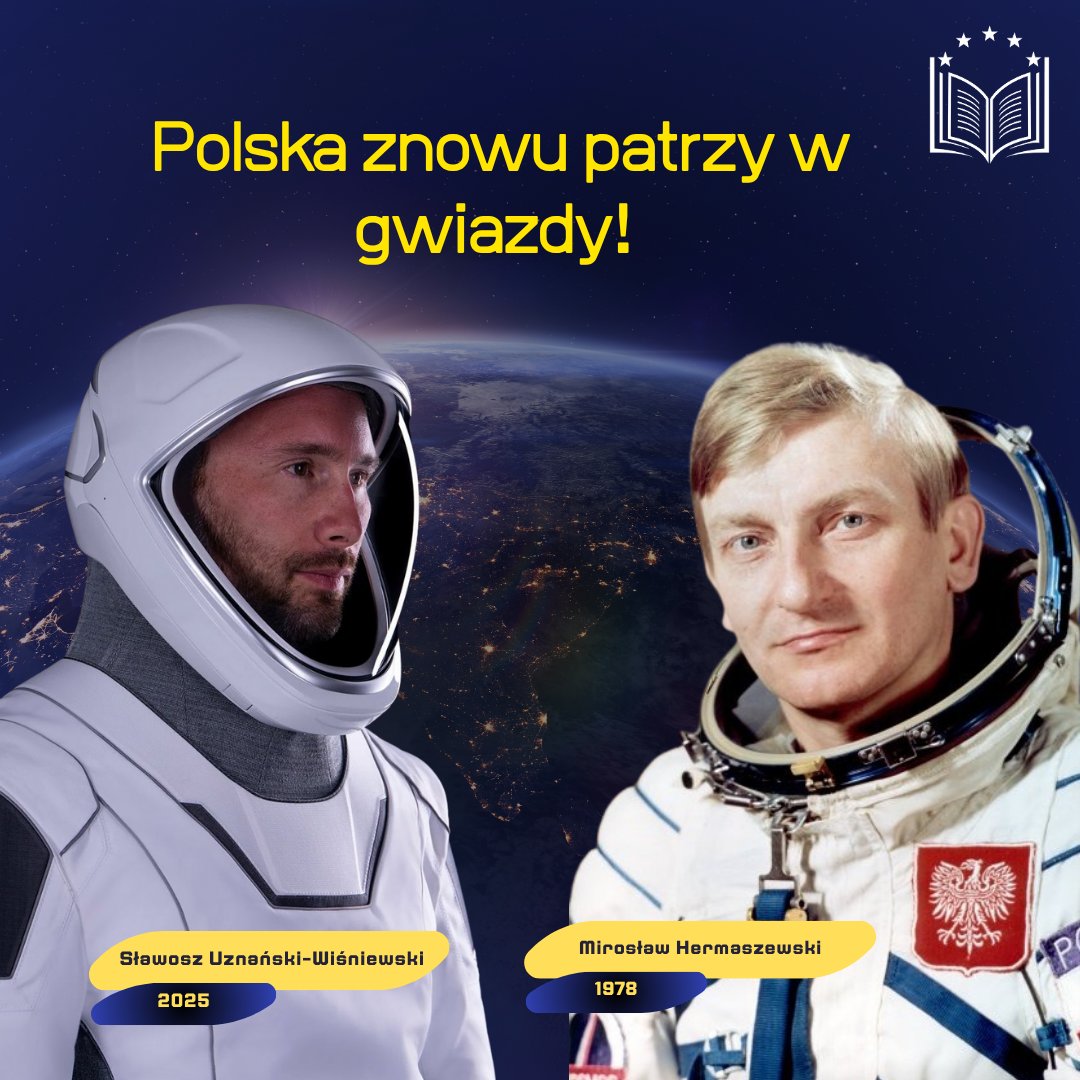Instytut Nowej Europy (@ieuropy) on Twitter photo 🇵🇱Polska znowu patrzy w gwiazdy! 🚀
11.06 Sławosz Uznański-Wiśniewski <a href="/astro_slawosz/">Sławosz Uznański-Wiśniewski</a> stanie się drugim polskim astronautą w historii i pierwszym Polakiem na pokładzie Międzynarodowej Stacji Kosmicznej <a href="/Space_Station/">International Space Station</a> ! 🧑🚀🇵🇱
Nie przegap tej wyjątkowej chwili!
Zespół🟨INE 🇵🇱Polska znowu patrzy w gwiazdy! 🚀
11.06 Sławosz Uznański-Wiśniewski <a href="/astro_slawosz/">Sławosz Uznański-Wiśniewski</a> stanie się drugim polskim astronautą w historii i pierwszym Polakiem na pokładzie Międzynarodowej Stacji Kosmicznej <a href="/Space_Station/">International Space Station</a> ! 🧑🚀🇵🇱
Nie przegap tej wyjątkowej chwili!
Zespół🟨INE