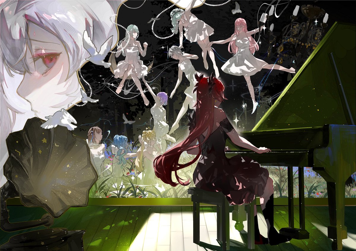 「劇」
挑戰了全員

#春魚插畫比賽2025 #springfish_free