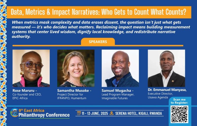 @UsawaAgenda (@usawaagenda) on Twitter photo Our ED <a href="/ManyasaChebi/">Emmanuel Manyasa</a> will participate in a panel with other thought leaders to reflect on: Data, Metrics & Impact Narratives: Who Gets to Count What Counts?Ā at the 9th East Africa Philanthropy Conference (June 11ā13, Kigali) <a href="/ImaginableFut/">Imaginable Futures</a> #EastAfricaPhilanthropy #AERFC Our ED <a href="/ManyasaChebi/">Emmanuel Manyasa</a> will participate in a panel with other thought leaders to reflect on: Data, Metrics & Impact Narratives: Who Gets to Count What Counts?Ā at the 9th East Africa Philanthropy Conference (June 11ā13, Kigali) <a href="/ImaginableFut/">Imaginable Futures</a> #EastAfricaPhilanthropy #AERFC