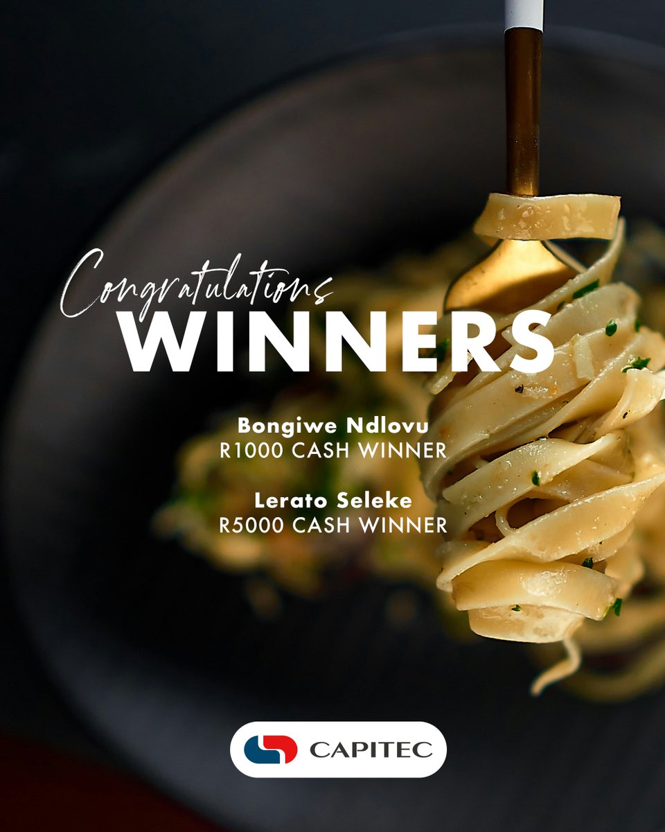 Drum roll please! Congratulations Bongiwe and Lerato, our latest <a href="/CapitecBankSA/">Capitec</a> viewer winners!

Want to win too? Make sure you watch #TheTasteMasterSA and look out for the competition posts on our social media pages. #GrowWithCapitec