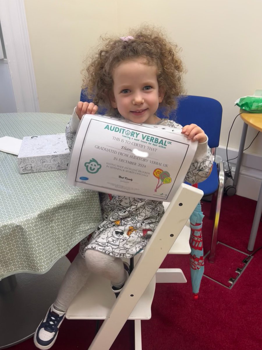 🌟 Eliana was born during the pandemic with profound hearing loss. Thanks to Auditory Verbal therapy, she’s now thriving and ready for school. But 90% of deaf children can’t access this support. Help us change that: avuk.org/donate/summer-…