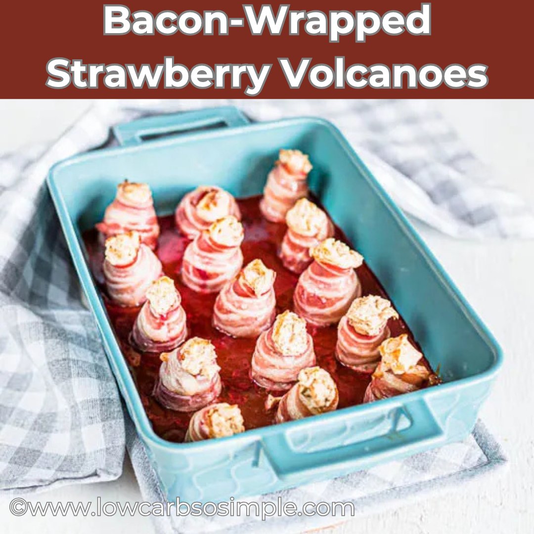 lowcarbsosimple's tweet image. Ready for a mind-blowing flavor adventure? These 3-Ingredient Bacon-Wrapped Strawberry Volcanoes are the ultimate summer conversation starter! 🍓🥓

👉 Recipe: lowcarbsosimple.com/bacon-wrapped-…

#BaconWrappedEverything #GrillingRecipes #KetoAppetizers #SummerTreats #lowcarbsosimple