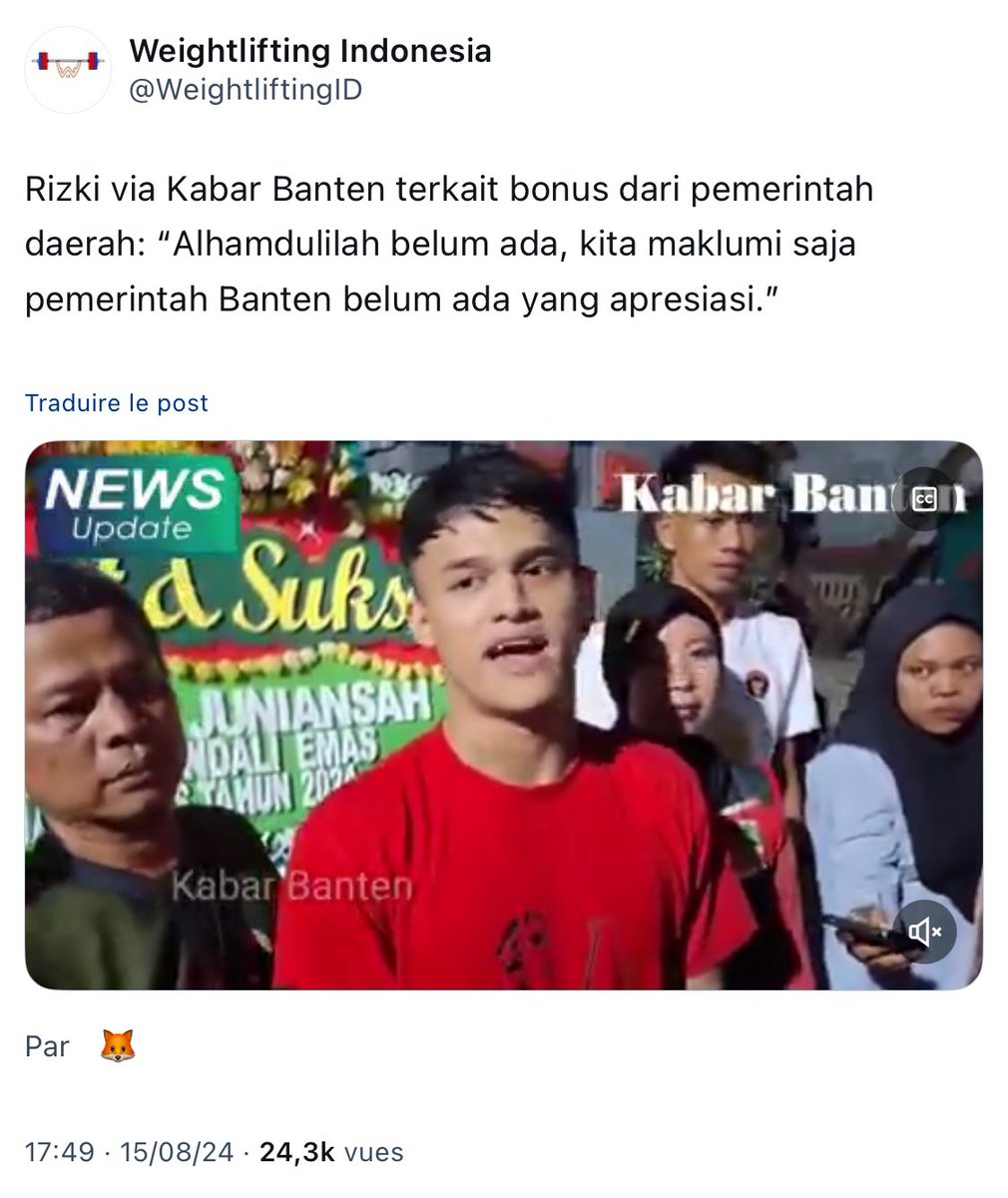 Weightlifting Indonesia tweet media