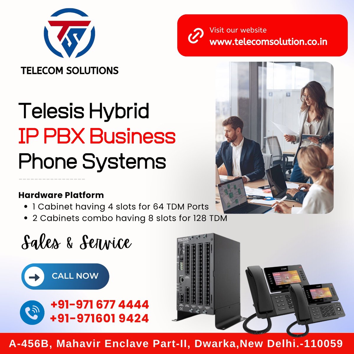 TelecomSol343's tweet photo. �Telesis EPABX System – Sale &amp; Service
✔️ Reliable SIP &amp; Analog Line Integration
✔️ Expandable TDM Ports
✔️ Built-in SIP Licenses
��️ Expert Sales &amp; Service Support

📍 Available across NCR
📞 Call: +91-9716774444 | +91-9716019424
🌐 https://t.co/XfuvM55nJZ
#BusinessPhones https://t.co/dH55oWEOWf
