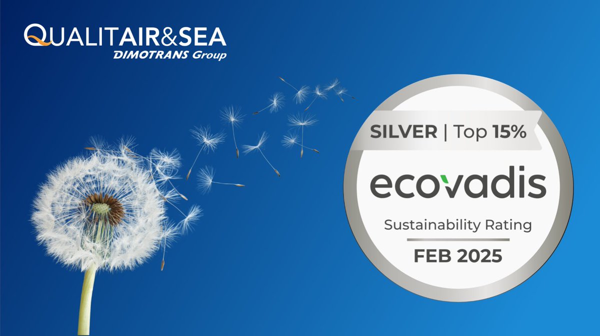 Nous sommes ravis d'avoir renouvelé notre médaille #Silver  #Ecovadis. Une progression de 9 points qui nous place dans le top 4 % des  entreprises les plus performantes de notre secteur, et même dans le top 1 % pour nos performances environnementales. #RSE