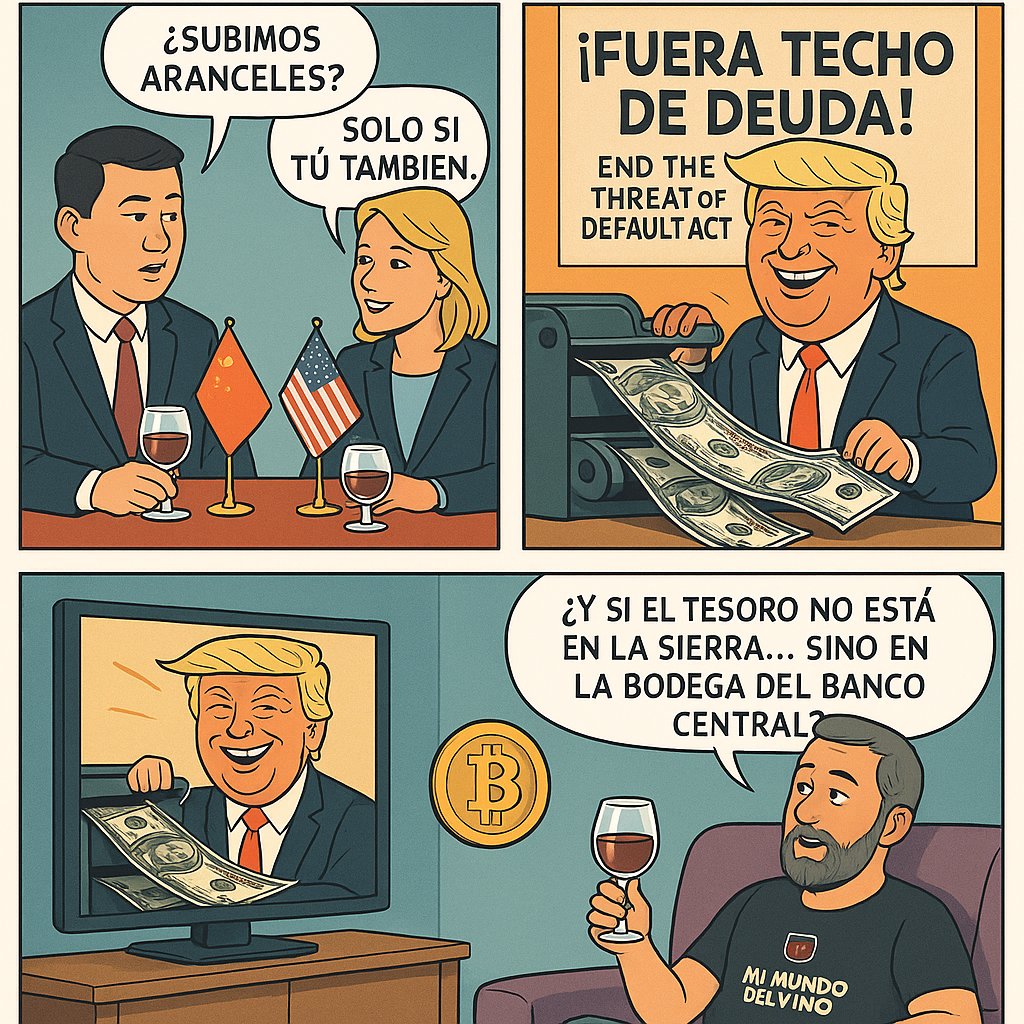 ¿Habrá hoy fumata blanca en la guerra arancelaria entre China y EEUU? 🙄

¡A ver el espectáculo tomándose un buen vinico!

Feliz martes #vinovianos