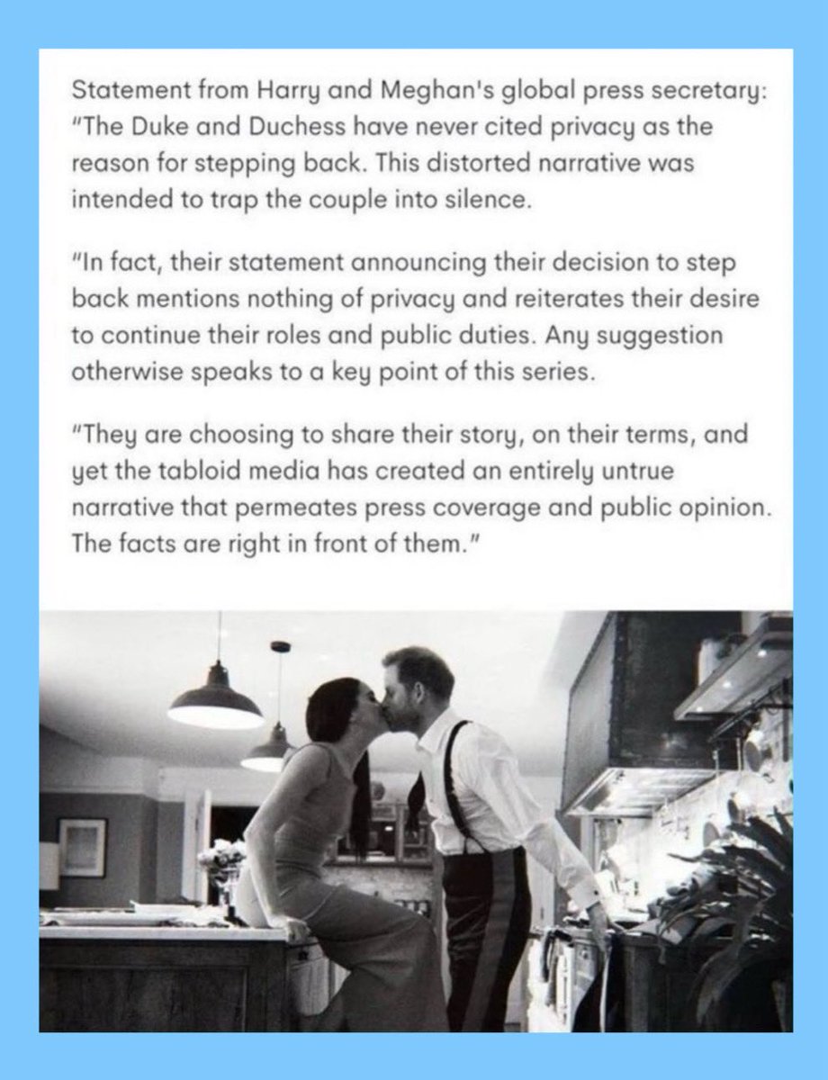 Friendly reminder that Harry &amp; Meghan never once said they were leaving the viper’s nest for privacy. This lie was created by Willy, Charles &amp; the vipers to try to silence them &amp; keep them out of sight. It pains the toxic British media that they no longer have access to H &amp; M.