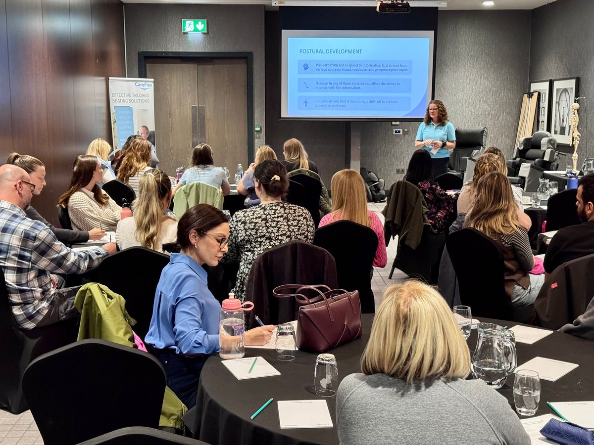 Today we’re in Glasgow delivering a full day of training: Empowering Health Care Professionals: A Comprehensive Approach to Specialist Seating and Postural Management

Great to see so many passionate professionals learning more about Specialist Seating!