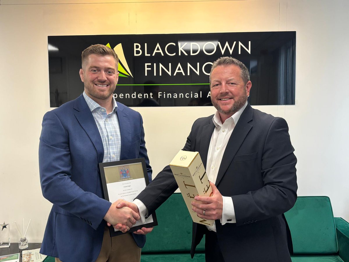 All of our Blackdown Financial team are sending our congratulations to Charlie, who after all his hard work, has passed his final IFA exams &amp; is now a qualified Financial Planner. 👏

We are so excited to see him commence his career - please join us in congratulating him below!