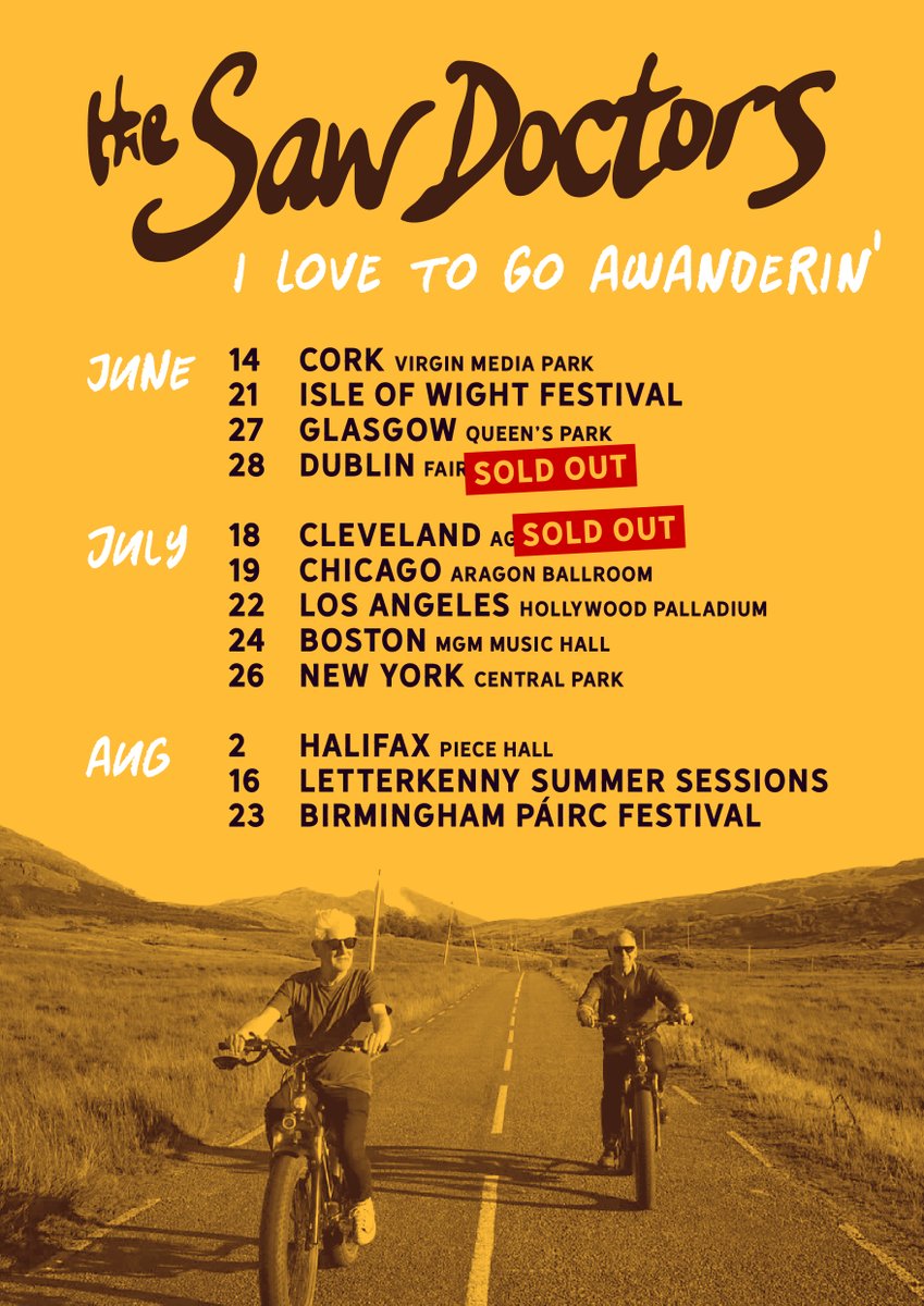 Ollie Jennings (@jenningsollie) on Twitter photo On Saturday The Saw Doctors will play their first gig in Cork in over 10 years. MCD have announced the stage times for Virgin Media Park on Saturday: The Saw Doctors at 8.20pm with special guest Damien Dempsey on stage at 7pm. Over 14,000 tickets sold <a href="/johncreedon/">john creedon</a> <a href="/RTERadio1/">RTÉ Radio 1</a> On Saturday The Saw Doctors will play their first gig in Cork in over 10 years. MCD have announced the stage times for Virgin Media Park on Saturday: The Saw Doctors at 8.20pm with special guest Damien Dempsey on stage at 7pm. Over 14,000 tickets sold <a href="/johncreedon/">john creedon</a> <a href="/RTERadio1/">RTÉ Radio 1</a>
