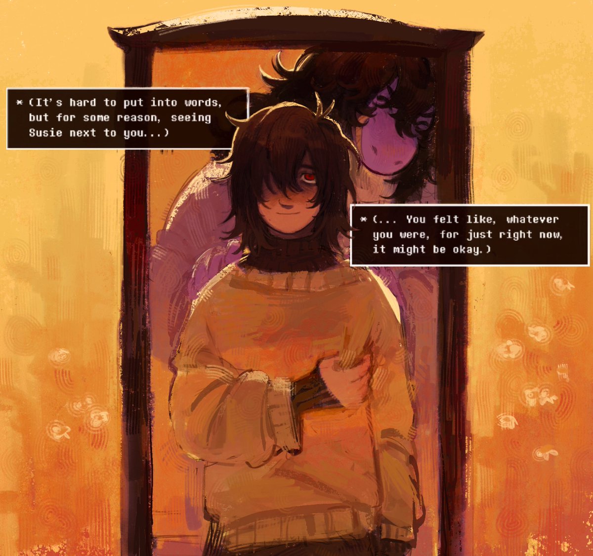 deltarune spoilers /

ohhh the transgender mirror line is even more heartwrenching this time around
