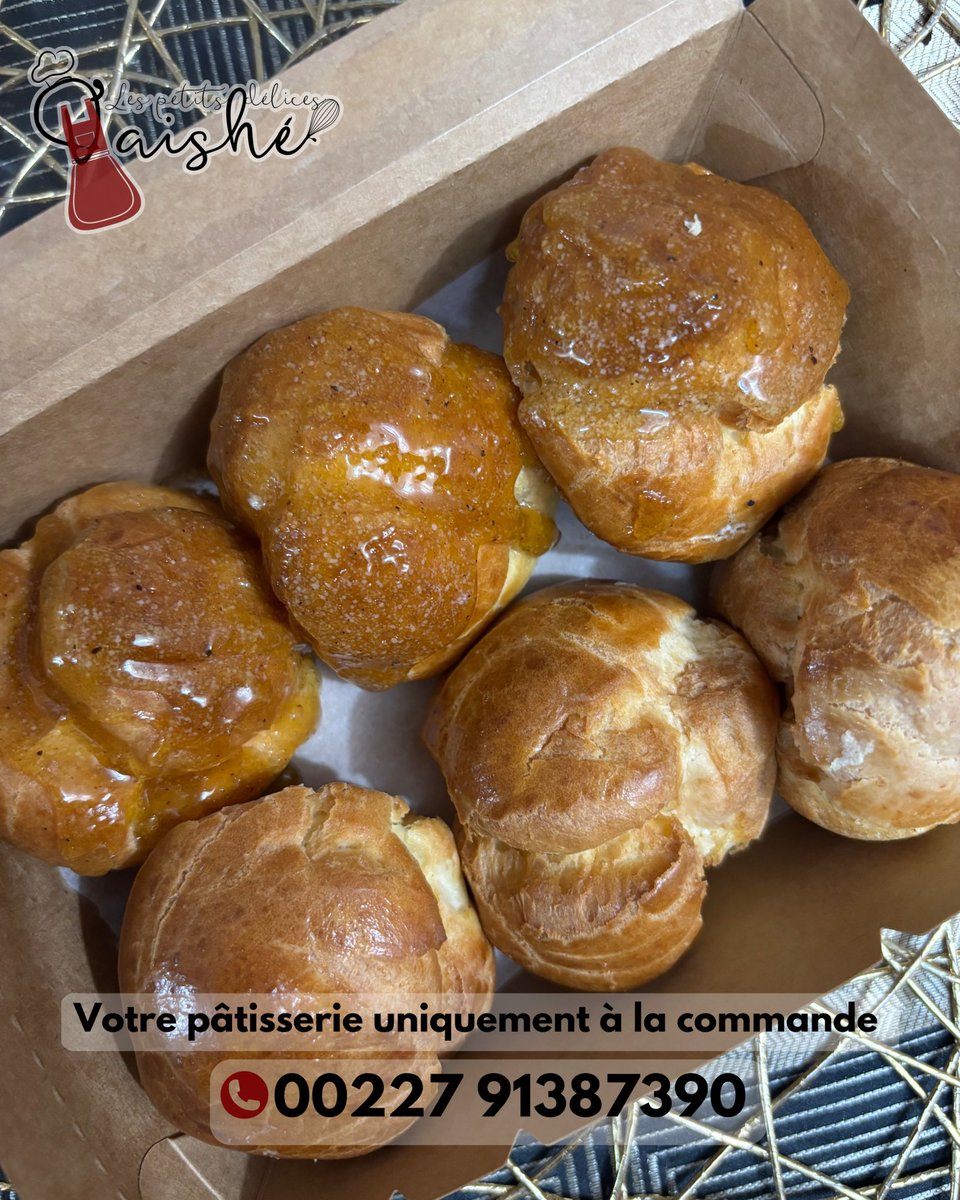 LesAishee's tweet photo. Avec le chic temps qu’il fait 

Que diriez vous d’accompagner vos thés de nos choux de cet apres midi ? 

3 choux vanille nature 
3 choux vanille caramelisés 

Prix 2.500 fcfa 

Prêts à partir de 14h 
SUR RÉSERVATION UNIQUEMENT 

Infoline 91 38 73 90

#unezinderoisequipâtisse https://t.co/226spNdexQ