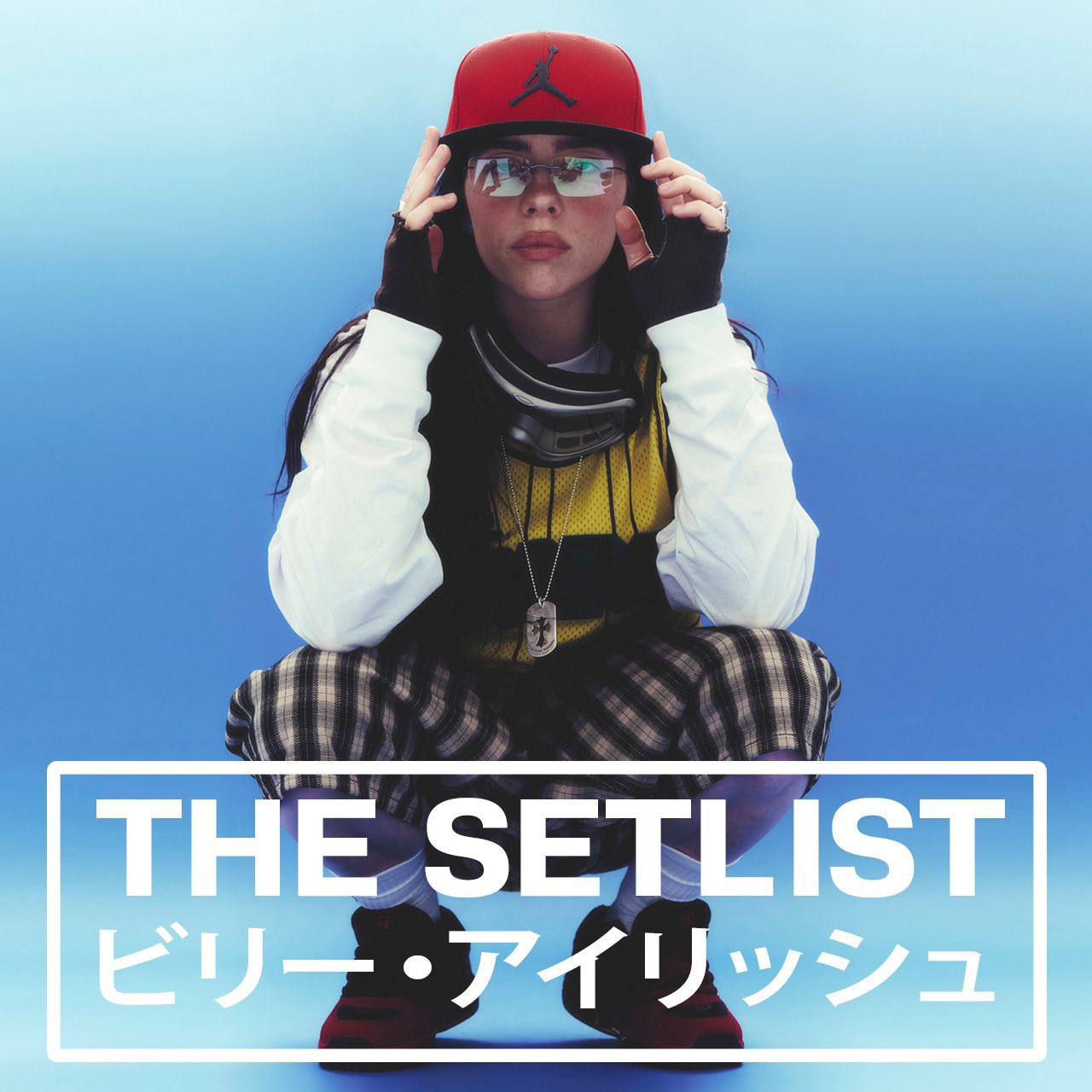 本人ペイントスプラッターカード付ビリーアイリッシュbillie eilish