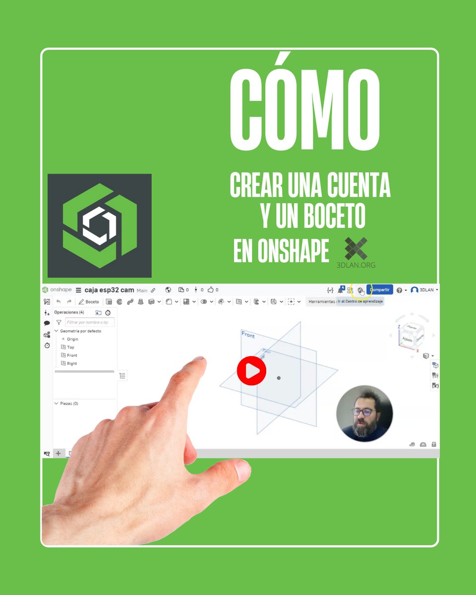 🎥 En 3DLAN usamos entre otros programas #Onshape para diseñar y modificar nuestros productos de apoyo. 👉Te enseñamos los primeros pasos para utilizarlo en nuestro canal de youtube youtube.com/channel/UCFY2j… busca la lista Onshape y
¡suscríbete!