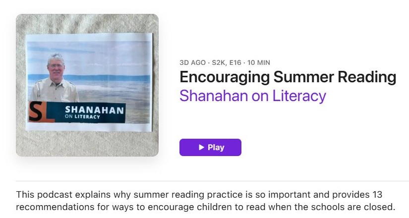 The Fluency Factory (@fluencyfactory) on Twitter photo A short & succinct podcast by <a href="/ReadingShanahan/">Timothy Shanahan</a> about useful ways to encourage summer reading. Well worth a listen as always! podcasts.apple.com/us/podcast/enc… A short & succinct podcast by <a href="/ReadingShanahan/">Timothy Shanahan</a> about useful ways to encourage summer reading. Well worth a listen as always! podcasts.apple.com/us/podcast/enc…