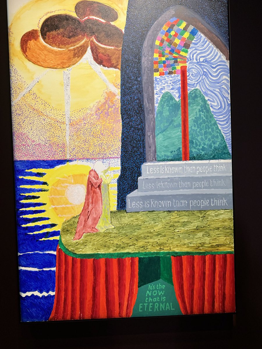 Exposition #DavidHokney25 à la ⁦⁦<a href="/FondationLV/">Fondation LV</a>⁩, mélange de fauvisme, impressionnisme et cubisme, avec ci-dessous un jaillissement des couleurs 💜❤️💛💚. Et tellement d autres peintures en lien avec sa vie 🤩 ! Nous entrons dans ces tableaux 🙏