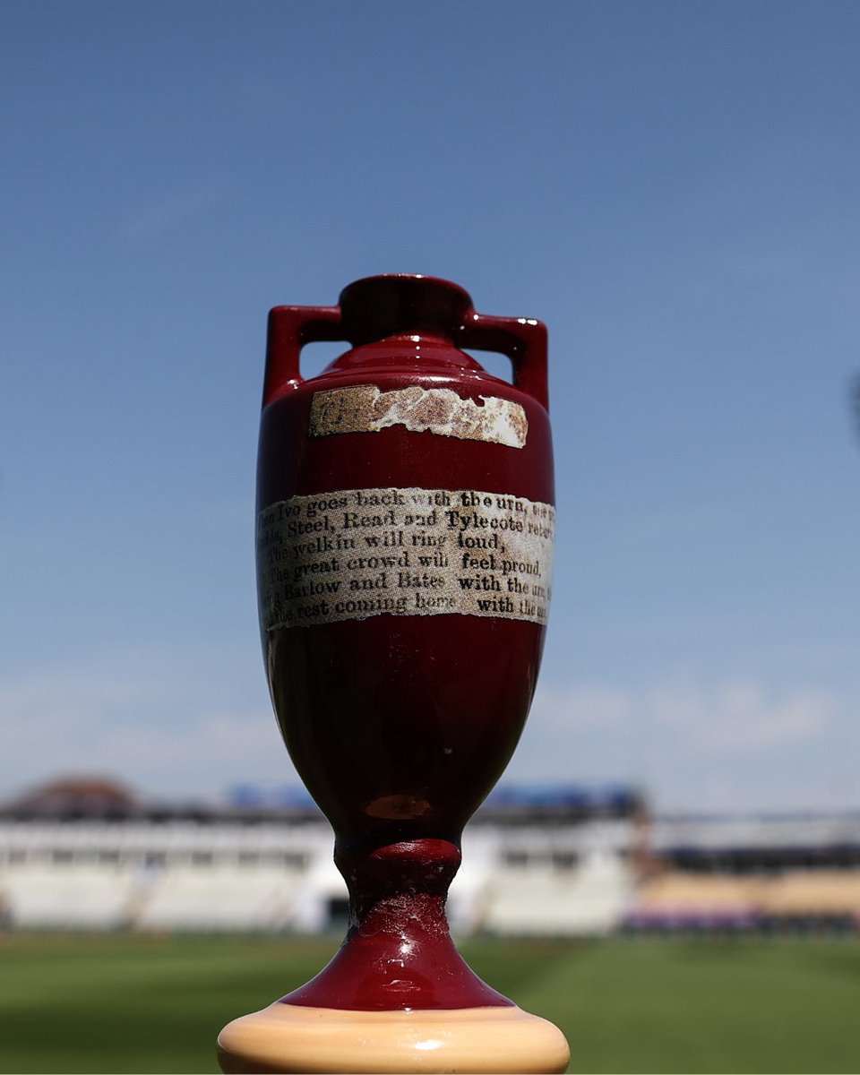 Did you know..?🏏👇

Whoever wins the 25/26 NRMA Insurance Ashes Series doesn't get to take the urn home. Instead, the urn stays at the MCC Museum at Lord's Cricket Ground🏆

If it were allowed to return to the winner's country, it would have stacked up 253,272 miles since 1882,