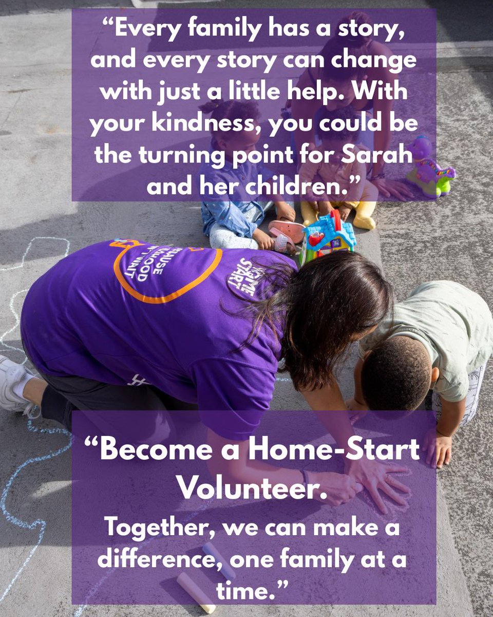 If you could help support a family like Sarah’s please get in touch!
#becausechildhoodcantwait 
#hereforparentswhentheyneedusmost 
#volunteer
#makeadifference 
#ealing 
#calltoaction 
#familysupport