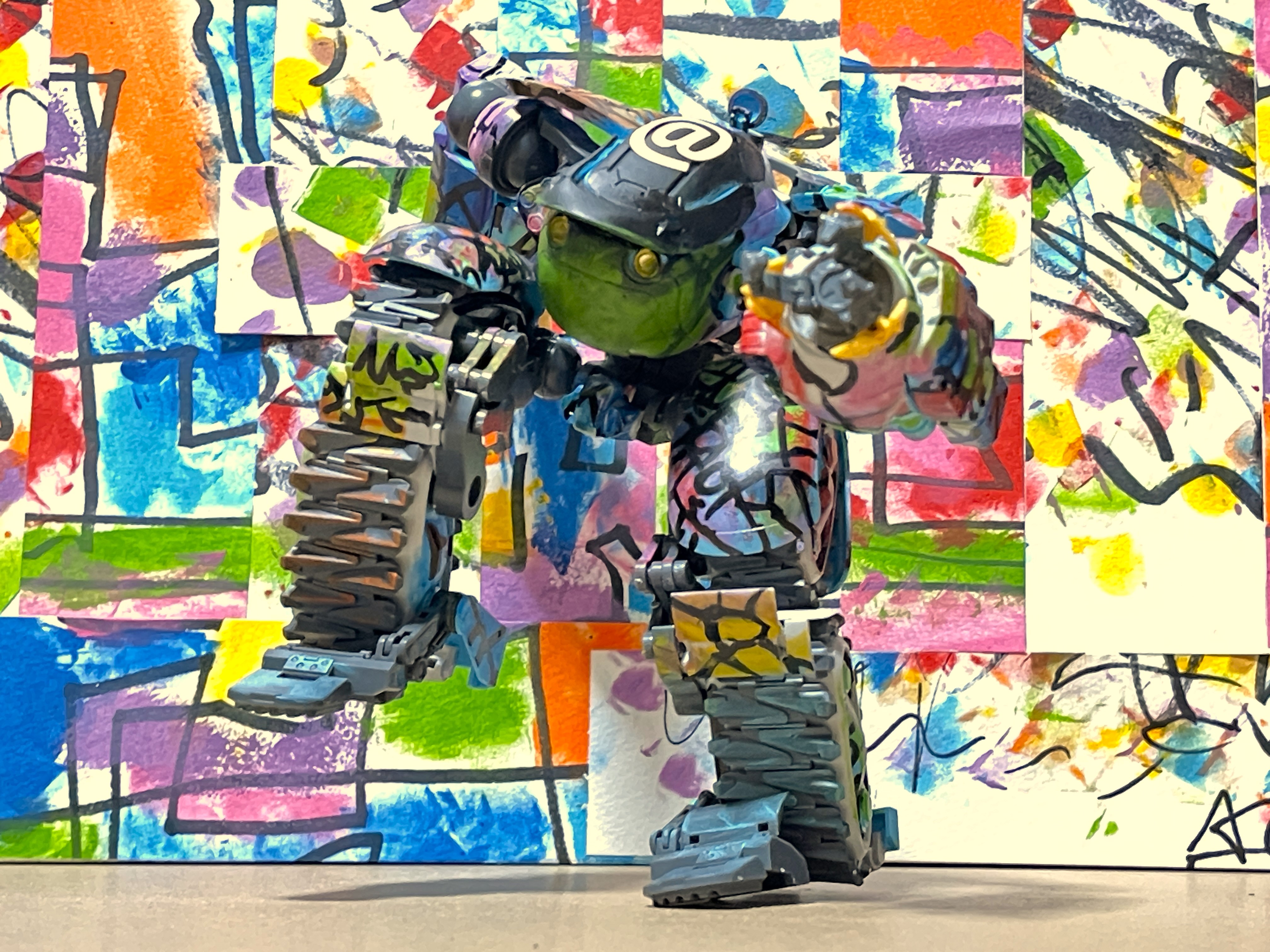 ミッドセンチュリーモダンアート、抽象的な幾何学プリント2枚
