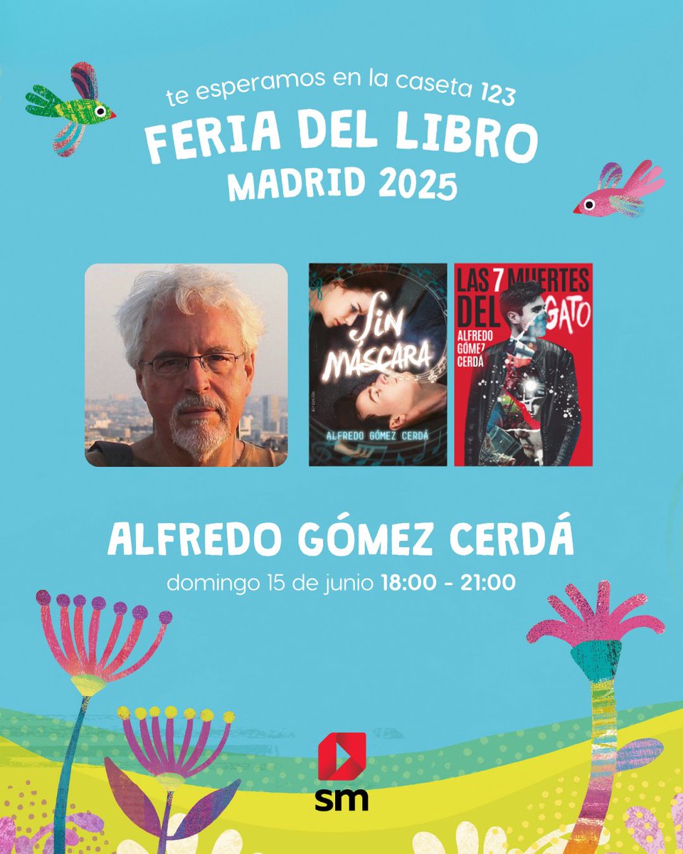 ✨ Este fin de semana, nuestra caseta 123 de la Feria del Libro de Madrid acoge destacados autores de nuestra Literatura Infantil y Juvenil:

🗓️ Sábado 14
🕛 12:00 - 14:00 h 🙋🏻‍♂️ Jordi Sierra i Fabra (<a href="/FundacioSiF/">Jordi Sierra i Fabra i Fundació Sierra i Fabra</a>)
🕕 18:00 - 21:00 h 🙋🏻‍♀️🙋🏻‍♀️ Anna Manso (<a href="/annamanso/">Anna Manso</a>) y Cinthya Álvarez