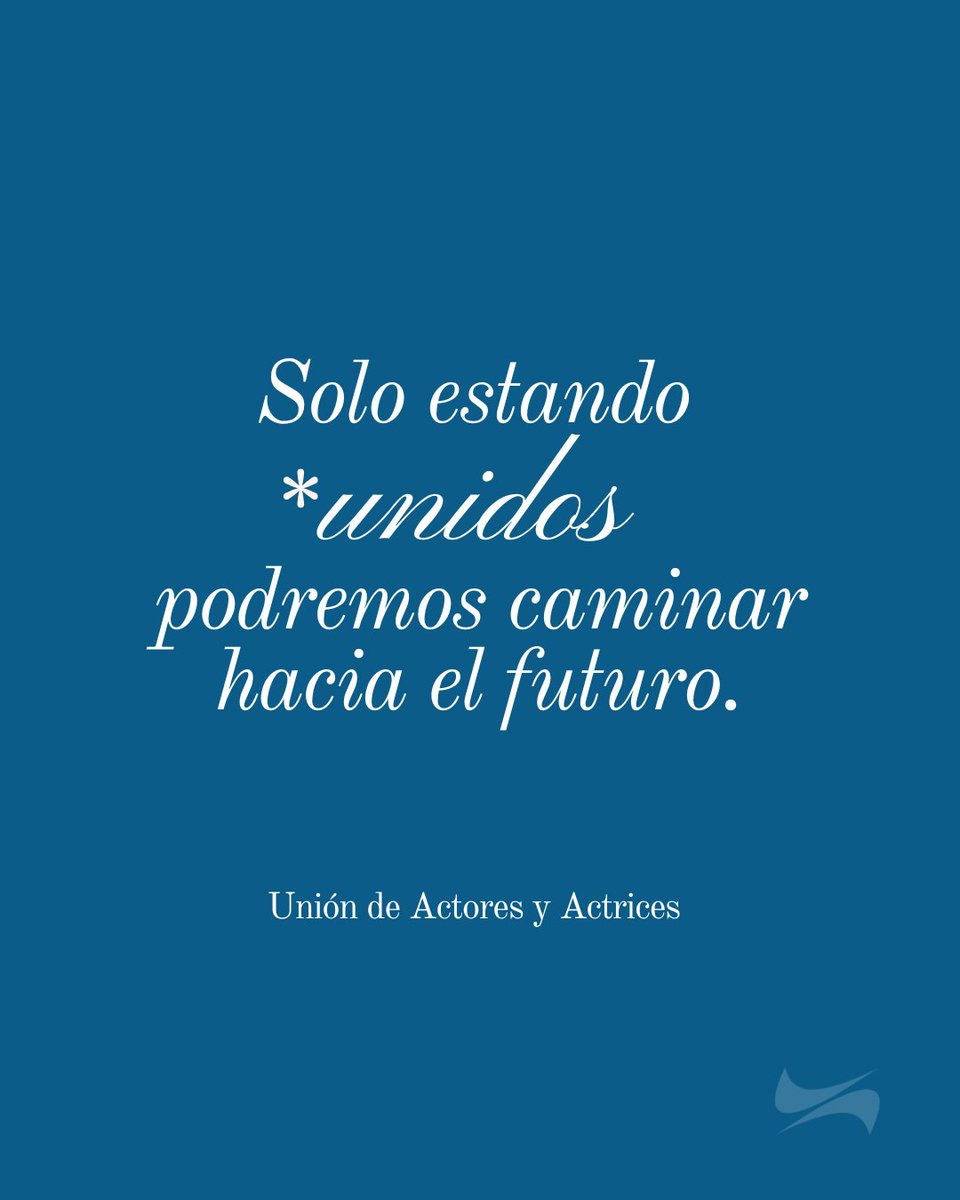 uniondeactores's tweet image. Porque todo lo bueno empieza cuando nos juntamos .
Solo estando unidos/as podremos caminar hacia el futuro.
🌊
uniondeactores.com