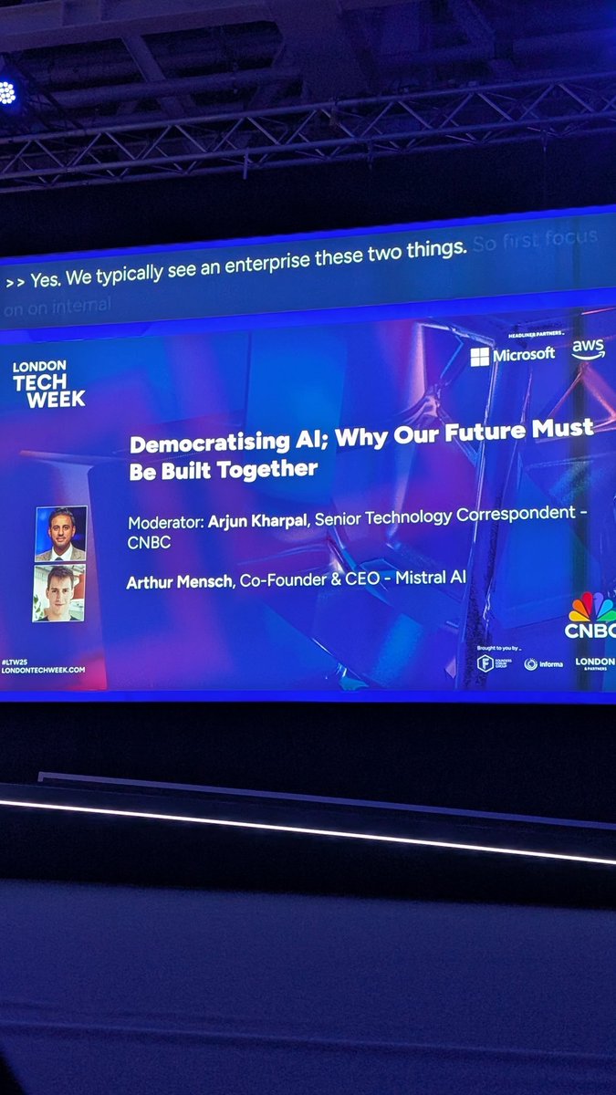 Today, <a href="/MistralAI/">Mistral AI</a>
will launch its reasoning model today referring to <a href="/arthurmensch/">Arthur Mensch</a>