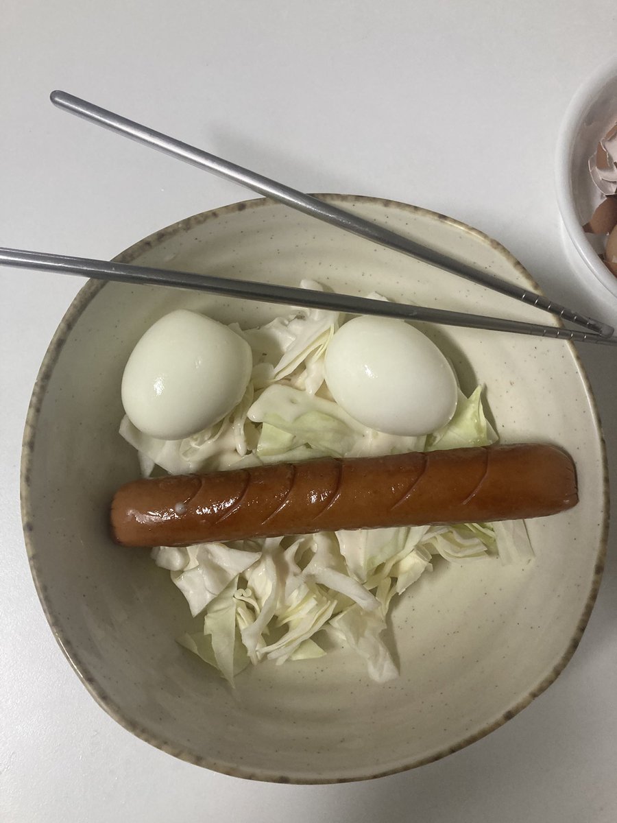 양배추배추인 소세지세지 삶은달걀