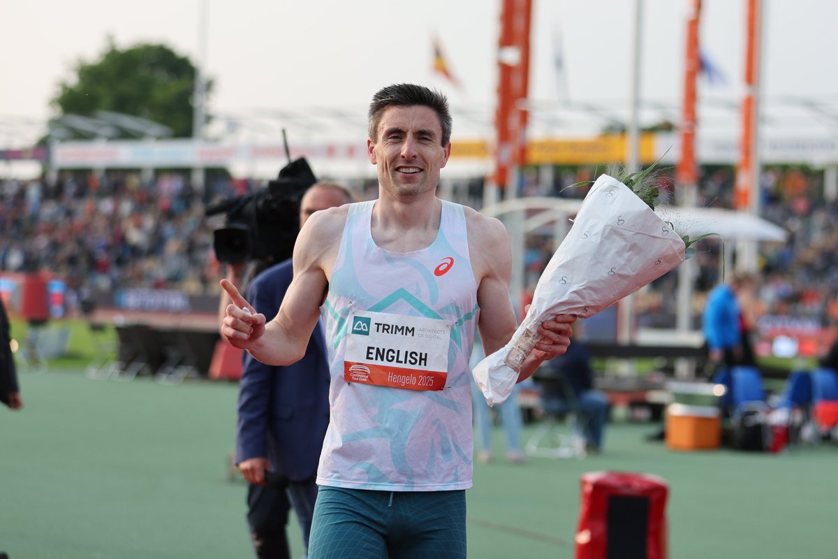 FastRunning's tweet image. Mark English improved his Irish Record to 1:43.92 in winning the 800m at @FBKGamesHengelo yesterday. He becomes the first Irishman to run inside 1:44 🇮🇪