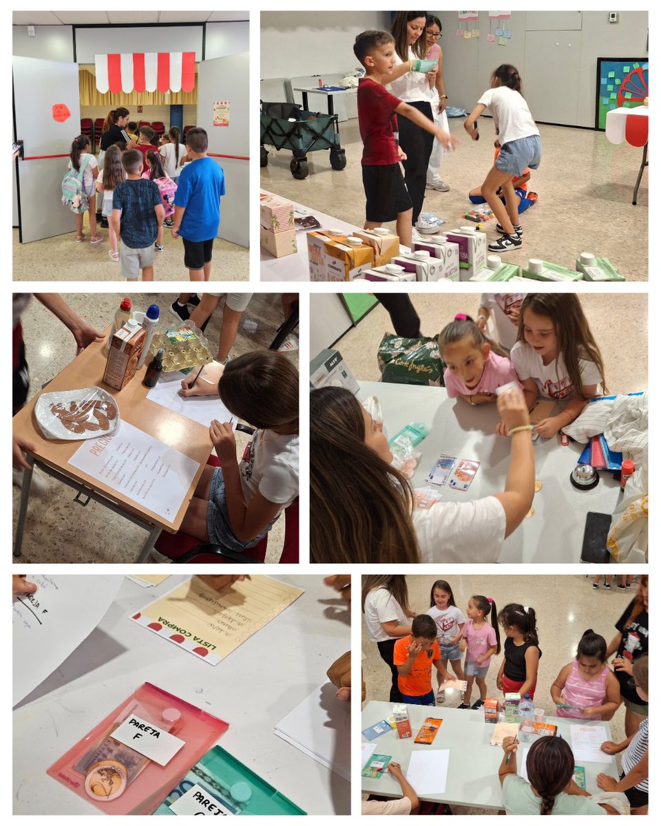 🛒✨ En K1 hemos montado nuestro propio ¡mercado simbólico!
Jugando, hemos aprendido a:
💰 Contar y usar el dinero
🧑‍💼 Ser dependientes, cajeros/as y supervisores/as
🏦 ¡Ir al banco a por cambio!
🤝 Usar buenos modales en las tiendas

#FSE #UE🇪🇺