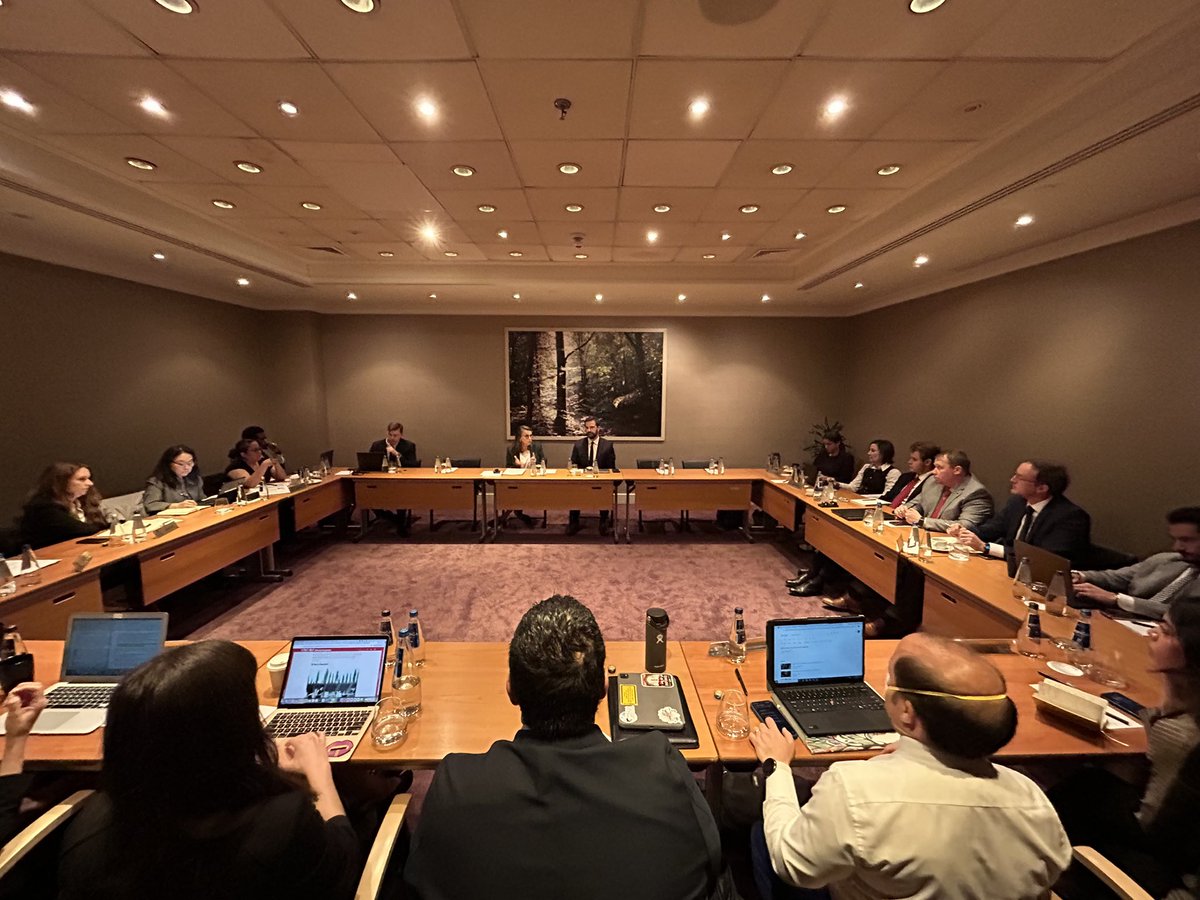 SAIS_MAGP's tweet photo. The MAGP cohort had the opportunity to meet with Olga Brzezińska, Deputy Director of the Adam Mickiewicz Institute, to discuss the interplay of culture and diplomacy in the current geopolitical climate.  @InstytutAM https://t.co/ULhX4vEbtP