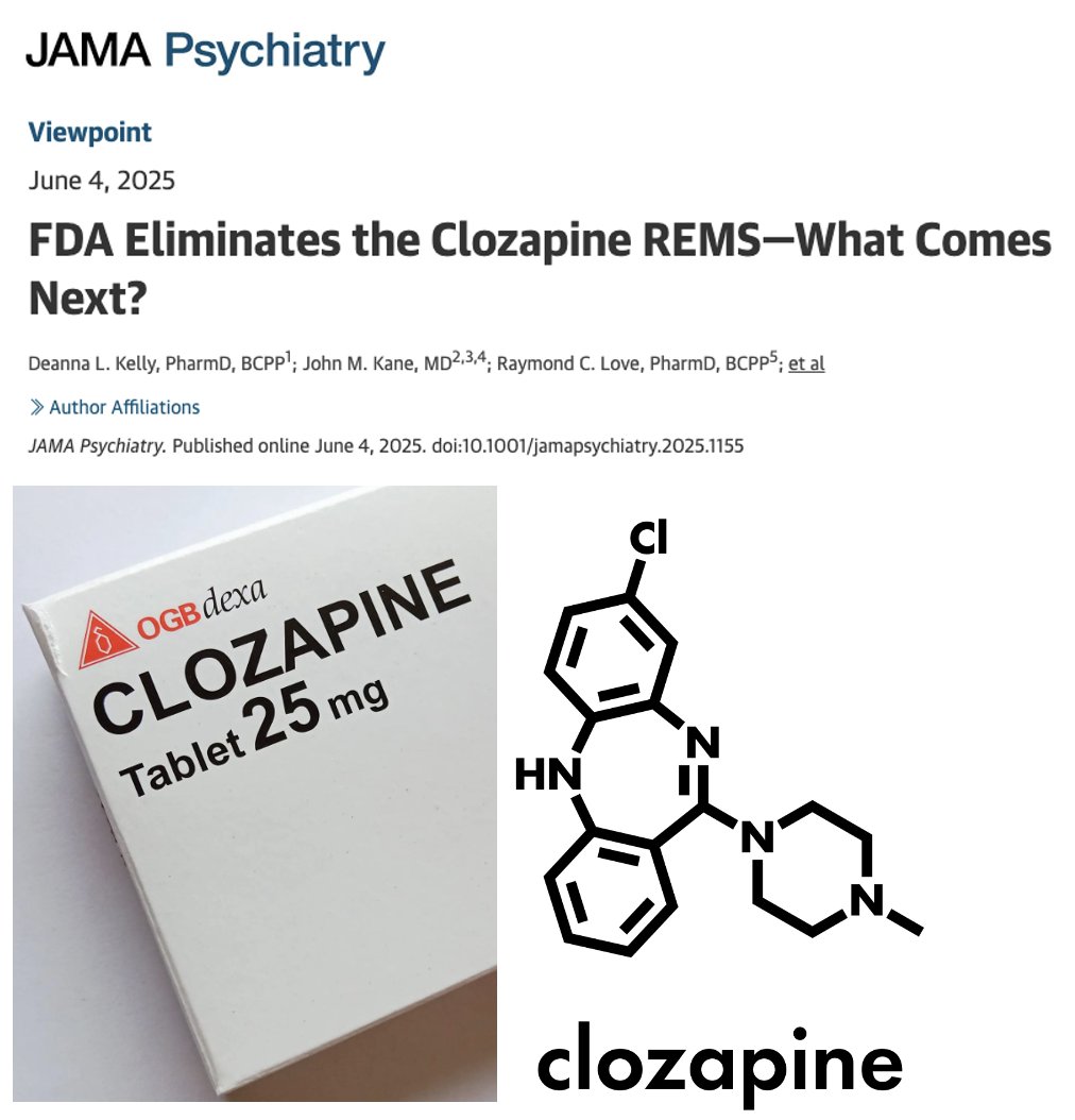 The Clozapine REMS monitoring  registry has been retired. The FDA just did something bold, and after 35 years it eliminated the mandatory REMS registry for clozapine use in the USA. This decision, backed by a 14–1 advisory vote, could transform how we care for people with